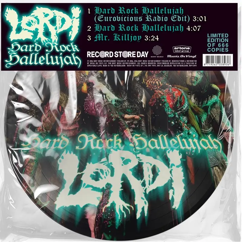 Lordi | Hard Rock Hallelujah (Record Store Day 2026) - Vinyle