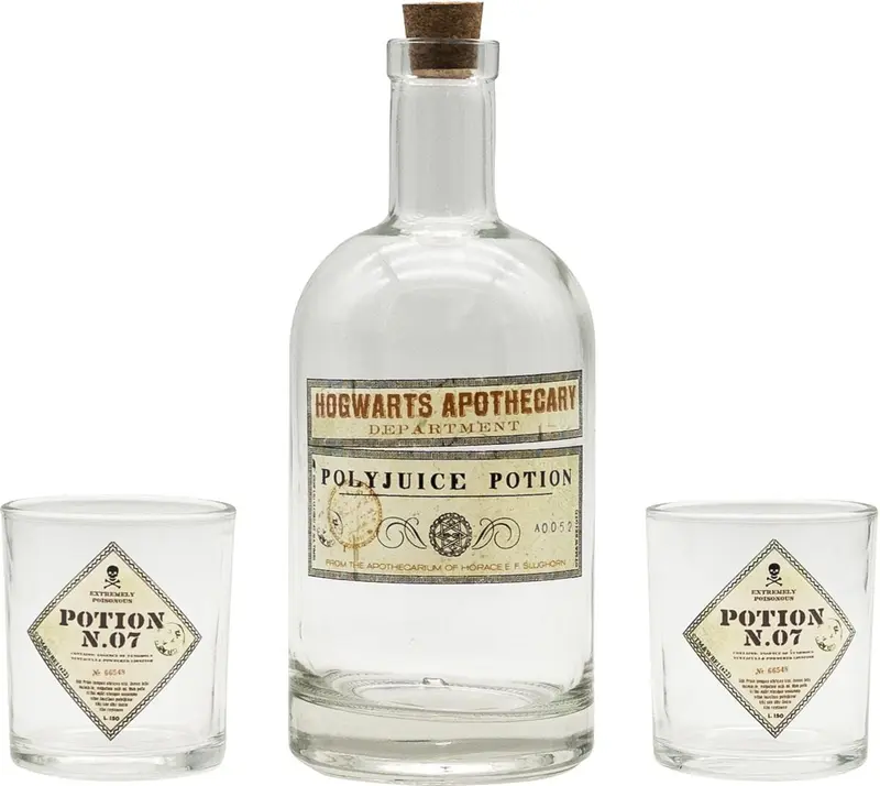 Lot de verres de Harry Potter - Potion - Bouteille & Verres - pour Unisexe - multicolore