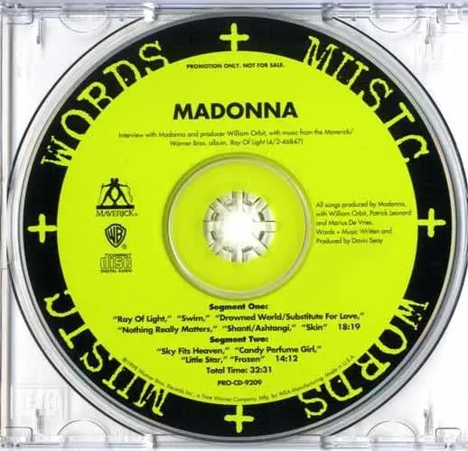 Madonna | Ray of light - CD (Promo USA)