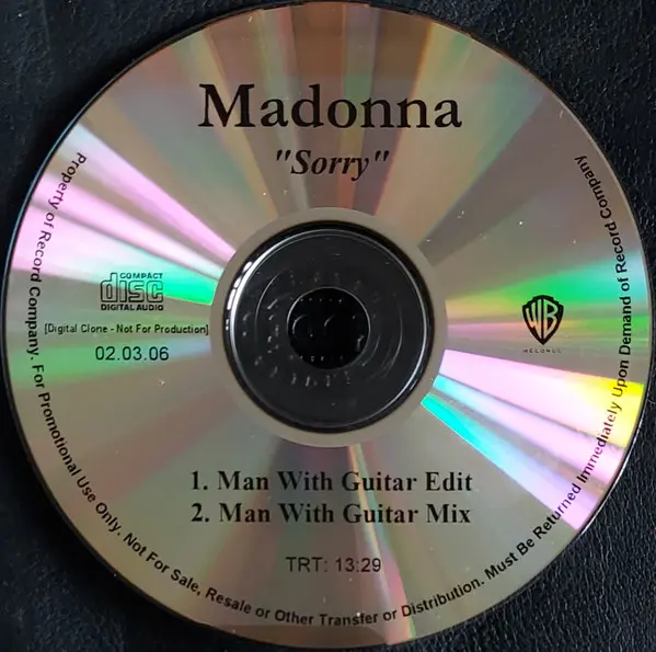 Madonna | Sorry - CD (Promo USA)