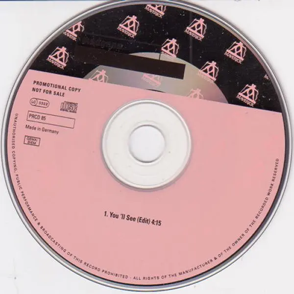 Madonna | You'll See (Promo - Allemagne)