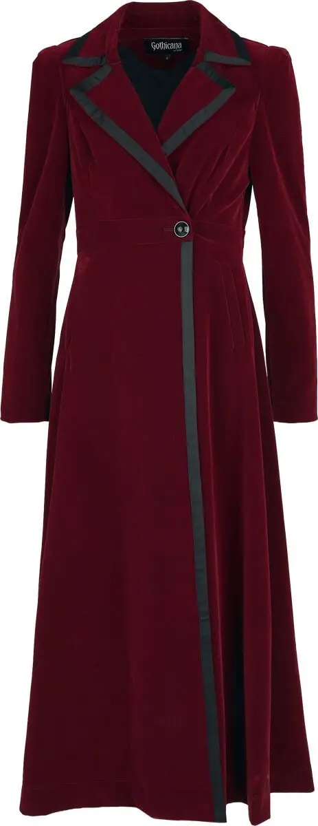 Manteaux Gothic de Gothicana by EMP - Countess Bathory - S à XXL - pour Femme - rouge foncé
