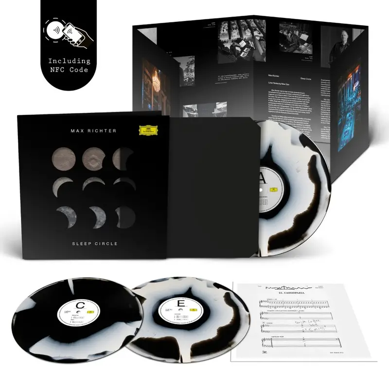 Max Richter - Sleep Circle - Vinyle 3LP Exclusif Deluxe Black & White Corona + Livret 8 pages
