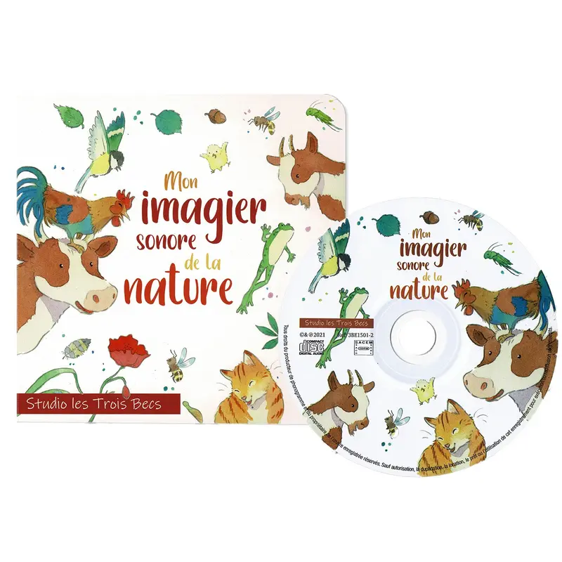 MON IMAGIER SONORE DE LA NATURE - STUDIO LES TROIS BECS (LIVRE CD)