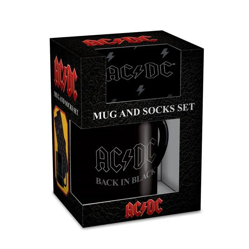 Mug de AC/DC - Back In Black - Tassen-Socken-Set - pour Indifférent - Standard