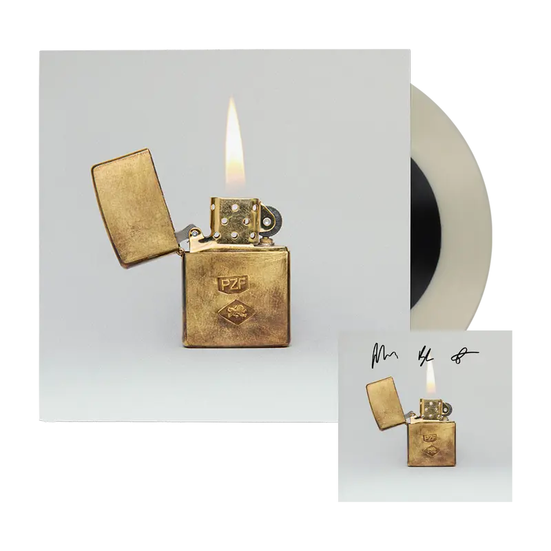 Mumford & Sons - Prizefighter - 'Clover' Black On Clear Vinyl + Signed Card