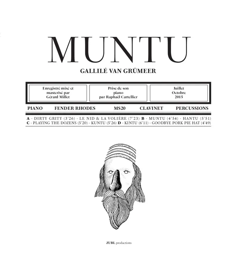 MUNTU - GUILLAUME LAVERGNE (DOUBLE VINYLE 33T)