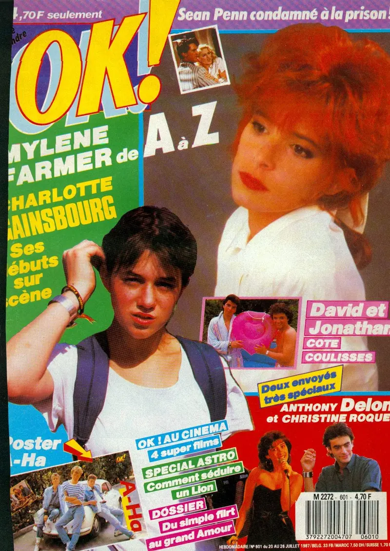 Mylène Farmer | OK ! - Magazine (20 - 26 Juillet 1987)