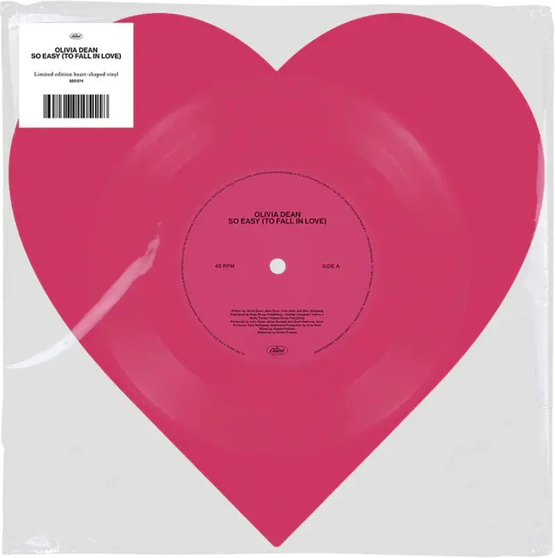 Olivia Dean | So Easy to Fall in Love - Vinyle en forme de coeur