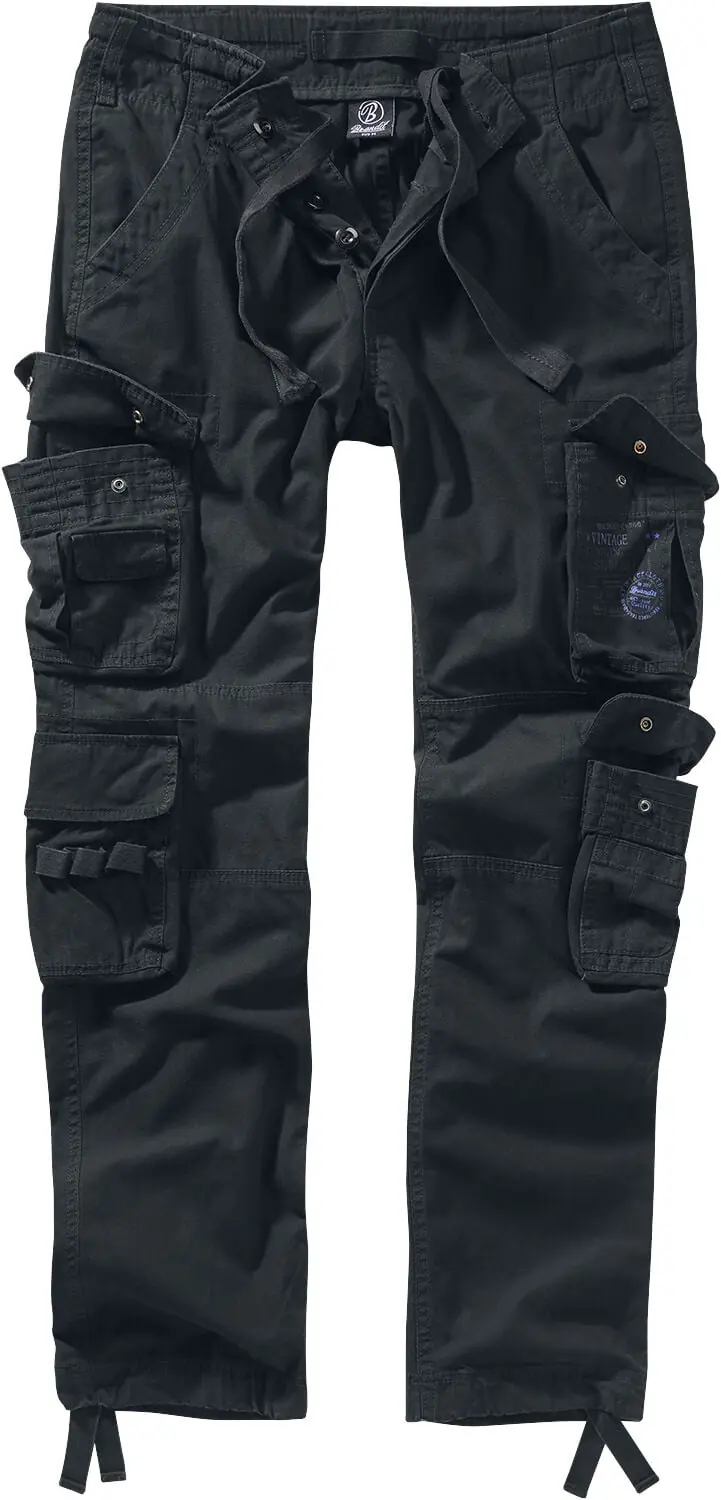 Pantalon Cargo de Brandit - Pantalon Slim Pure Vintage - S à 5XL - pour Homme - noir