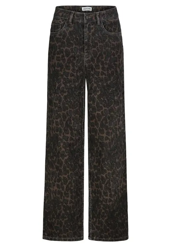 Pantalon en toile de Eight2Nine - Pantalon Ample Imprimé Intégral - XS à XXL - pour Femme - léopard