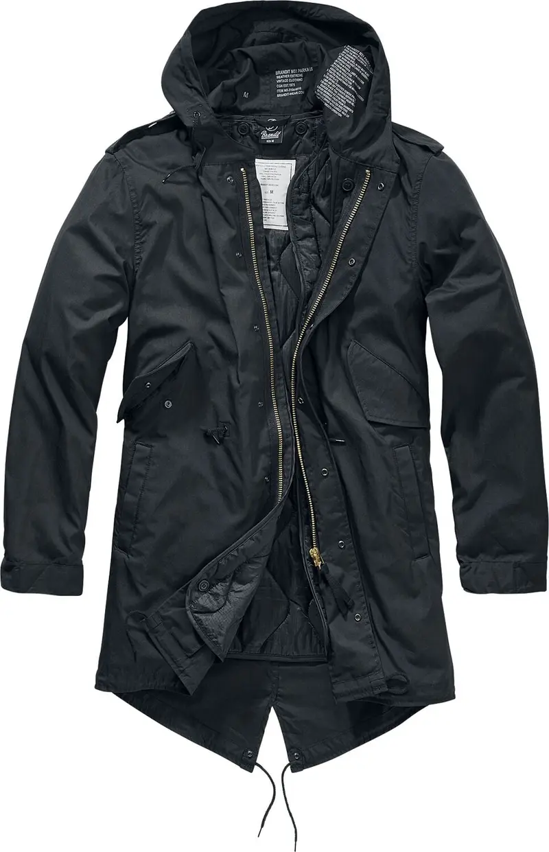Parka de Brandit - M51 US Parka - S à 5XL - pour Homme - noir