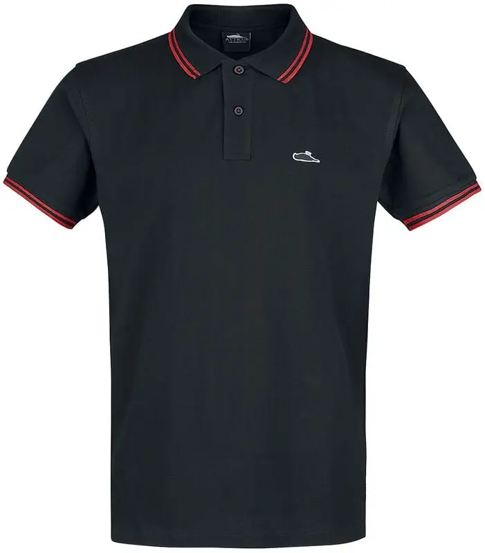 Polo de Atticus - Classic Tipped - XL à 3XL - pour Homme - noir