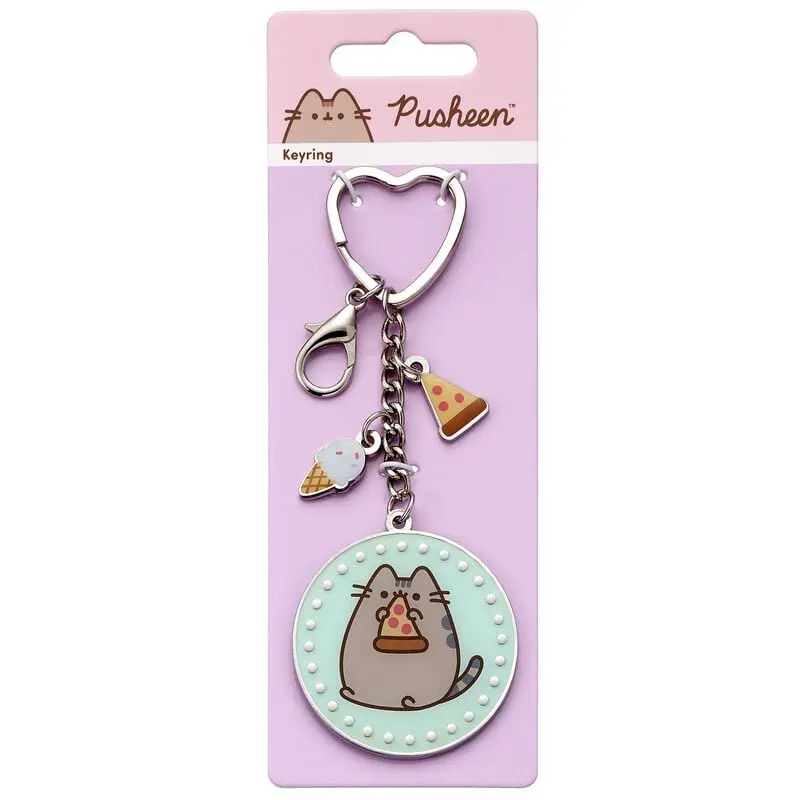 Porte-clefs de Pusheen - Pizza Pusheen - pour Indifférent - couleur argent