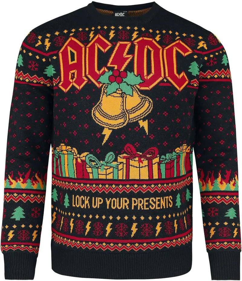 Pull de Noël de AC/DC - Holiday Sweater - M à 3XL - pour Homme - multicolore