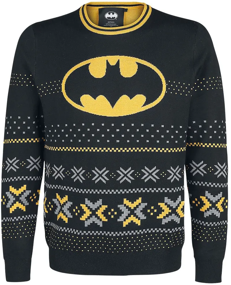 Pull de Noël de Batman - Logo - S à XXL - pour Homme - noir