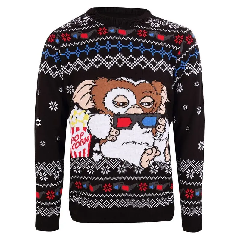Pull de Noël de Gremlins - Gremlins - Gizmo Popcorn - S à XXL - pour Homme - multicolore