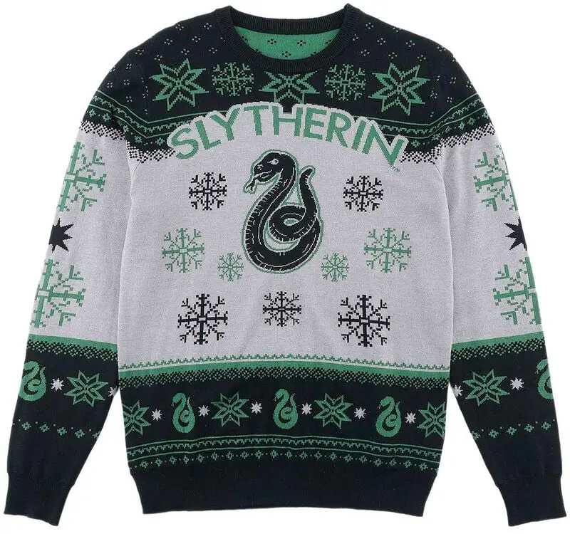 Pull de Noël de Harry Potter - Serpentard - S à XXL - pour Homme - multicolore