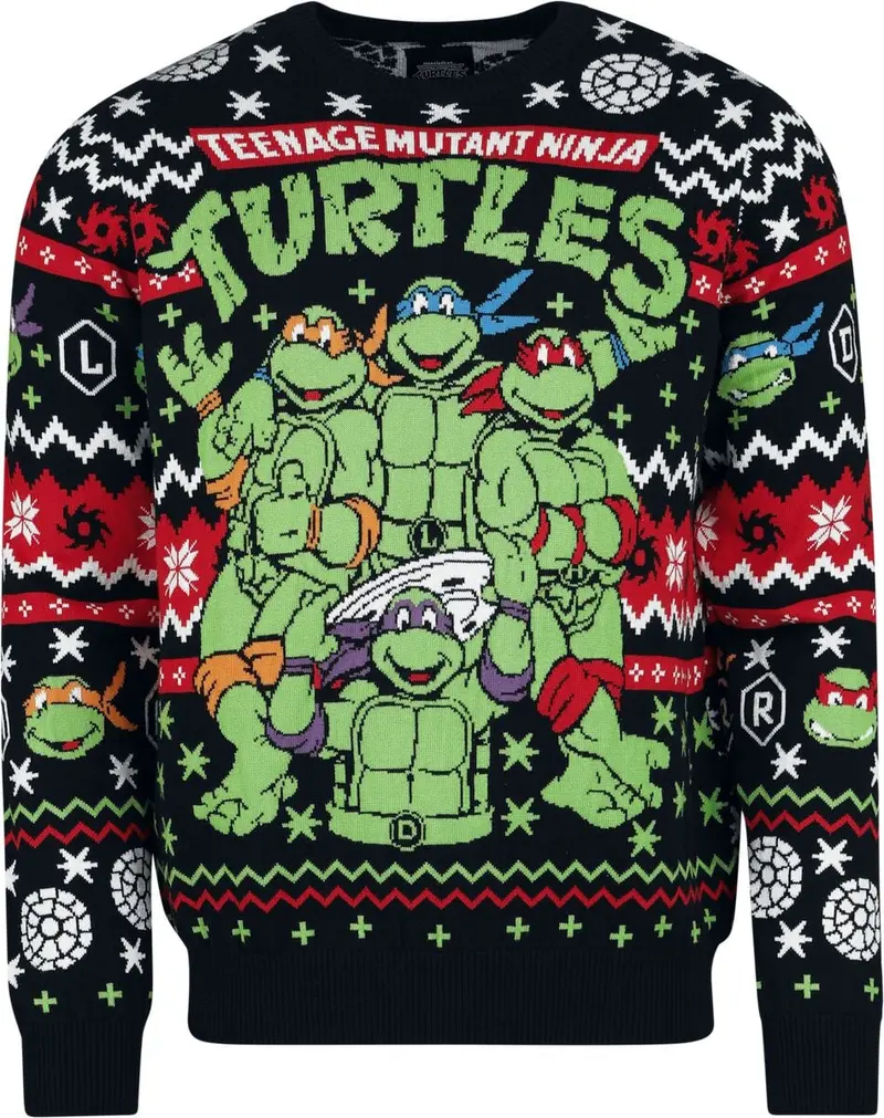 Pull De Noël de Les Tortues Ninja - Group - S à 3XL - pour Homme - multicolore