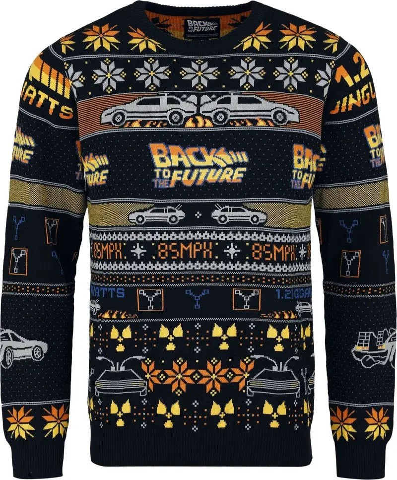 Pull De Noël de Retour Vers Le Futur - Delorean - S à 3XL - pour Homme - multicolore