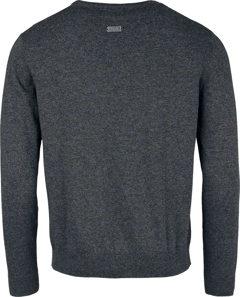 Pull tricoté de AC/DC - EMP Signature Collection - M à 3XL - pour Homme - noir/gris