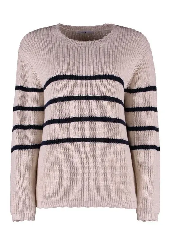 Pull tricoté de Hailys - LS C SK Vi44olet - XS à XXL - pour Femme - beige