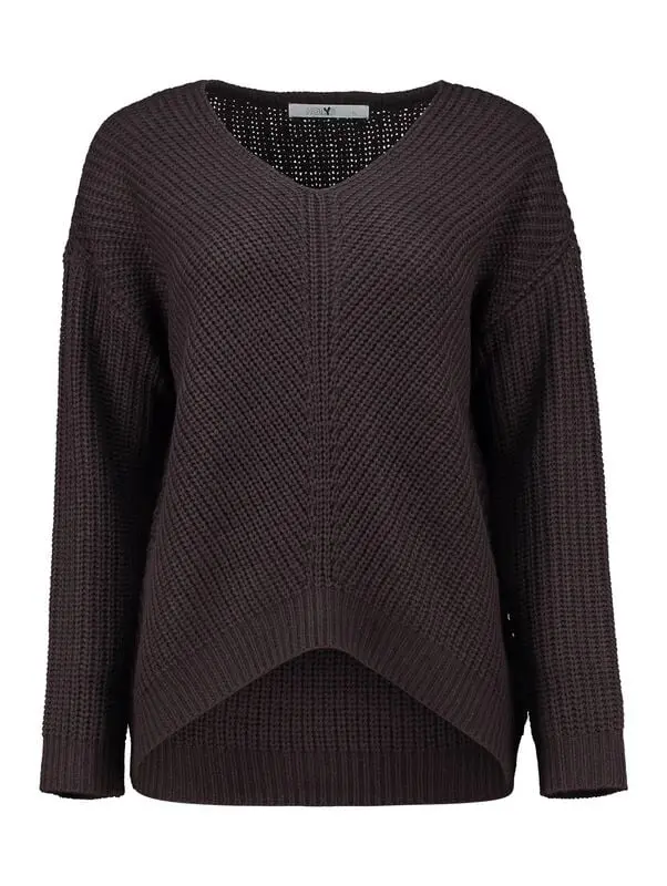 Pull tricoté de Hailys - LS P VK PI44PA - XS à XXL - pour Femme - marron