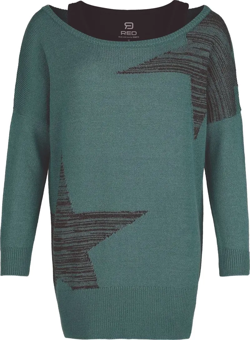 Pull tricoté de RED by EMP - S à XXL - pour Femme - turquoise