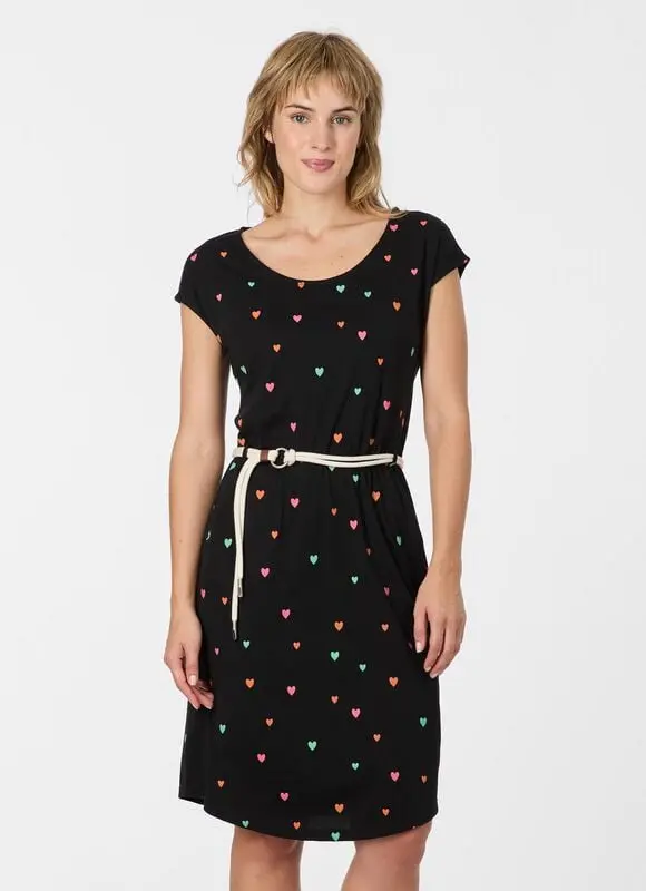 Robe courte de Ragwear - LILITHE PRINT - XS à L - pour Femme - noir