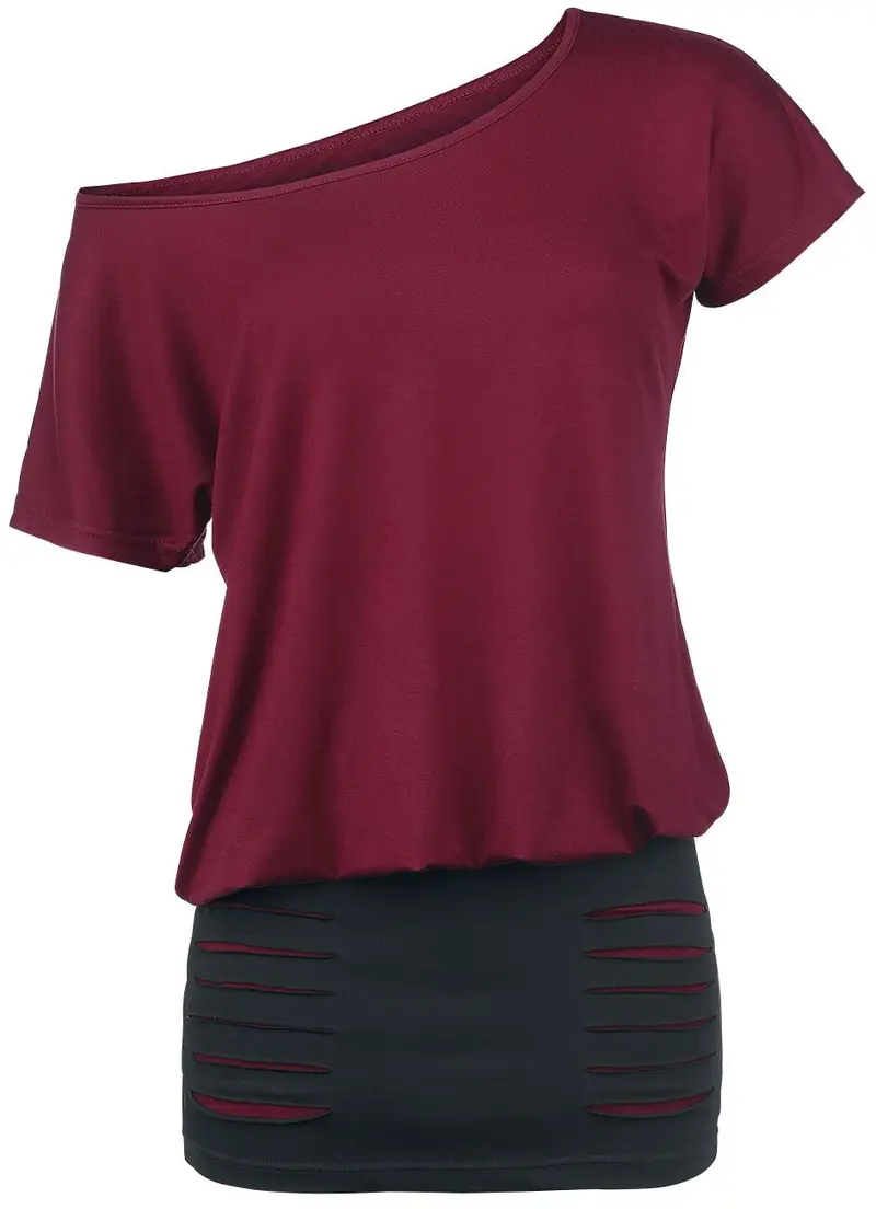Robe courte  de RED by EMP - Hold Loosely - XS à XXL - pour Femme - bordeaux/noir