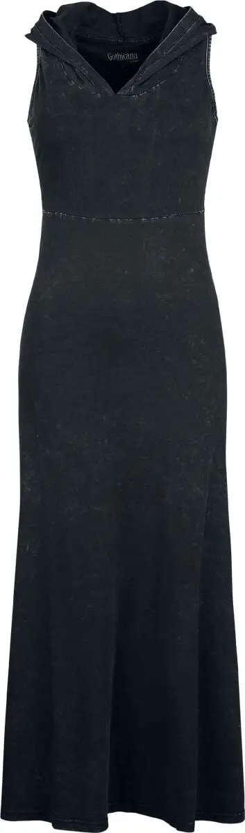 Robe longue Gothic de Gothicana by EMP - Pulvis Lunae - S à XL - pour Femme - noir