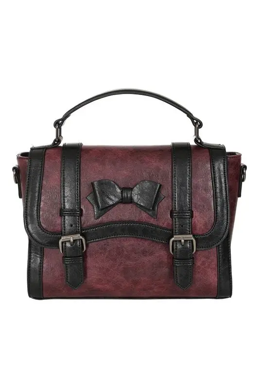Sac à main de Banned Retro - Vintage Voyager - pour Femme - bordeaux