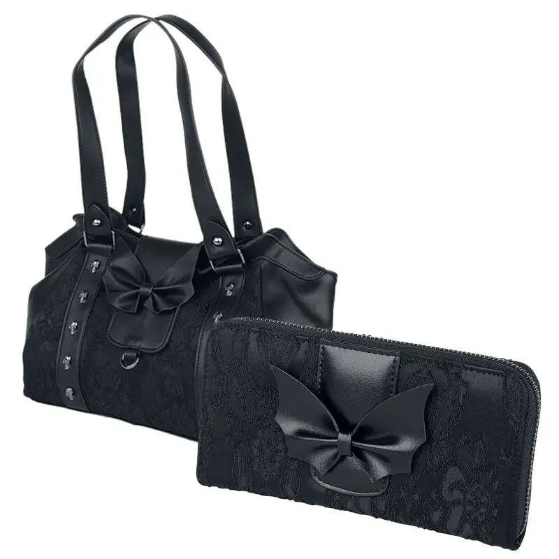 Sac à main Gothic de Banned Alternative - Maplesage - Pack - pour Femme - noir