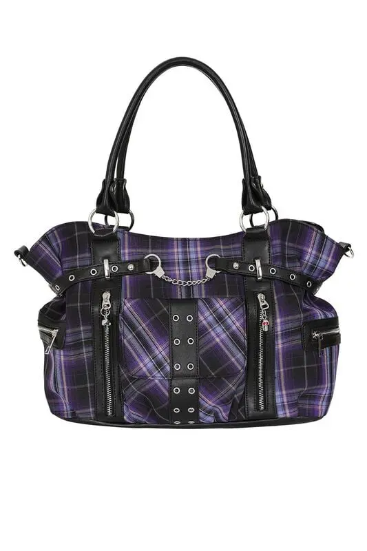 Sac à main Gothic de Banned Alternative - Rise Up - pour Femme - noir/lilas