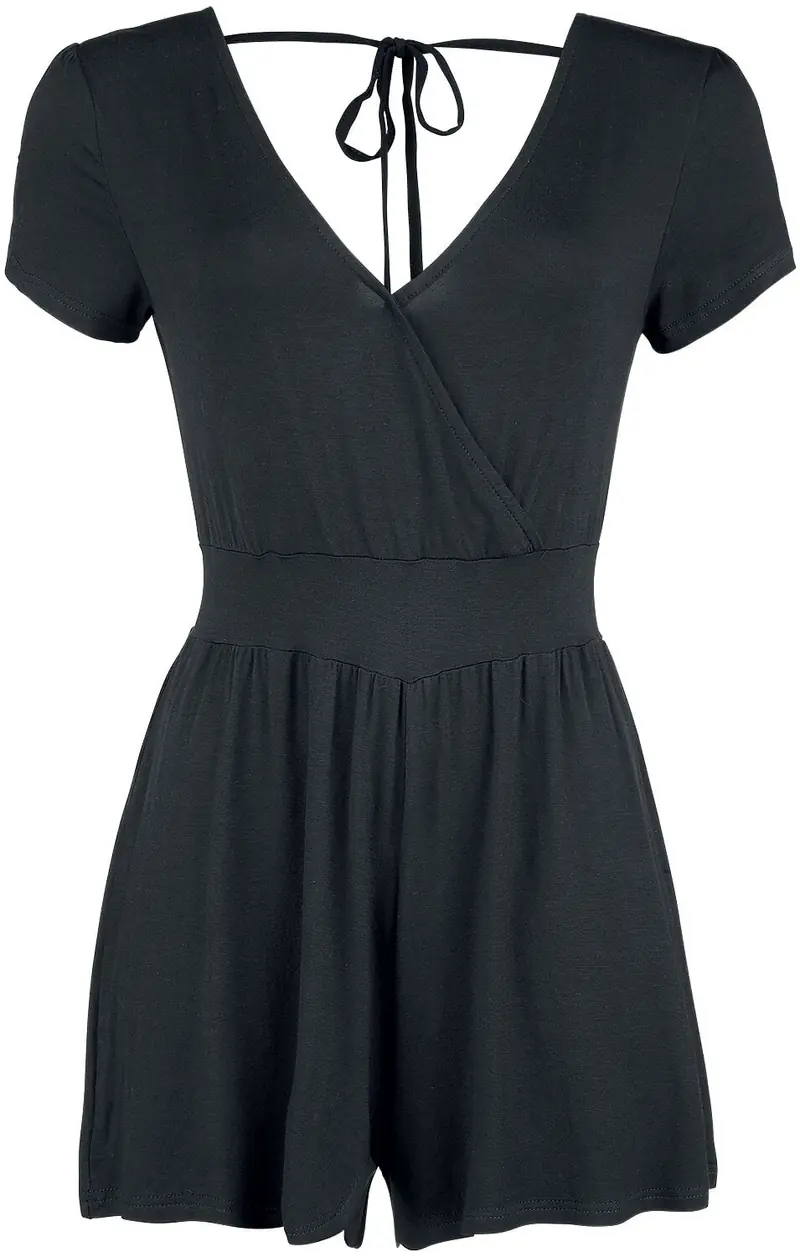 Salopette de Forplay - Combi-short Nouée Dans Le Dos - XS à XL - pour Femme - noir