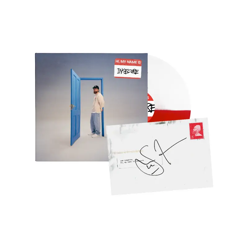 Sam Tompkins - hi, my name is insecure - Vinyle rouge et blanc exclusif