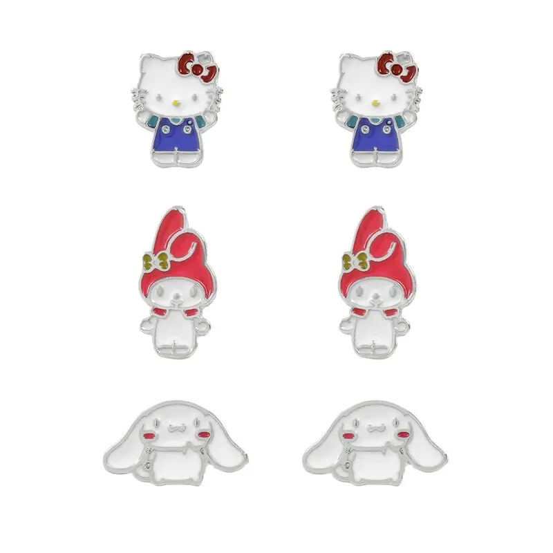 Set de clous d'oreilles de Hello Kitty - Hello Kitty & Friends - pour Unisexe - multicolore