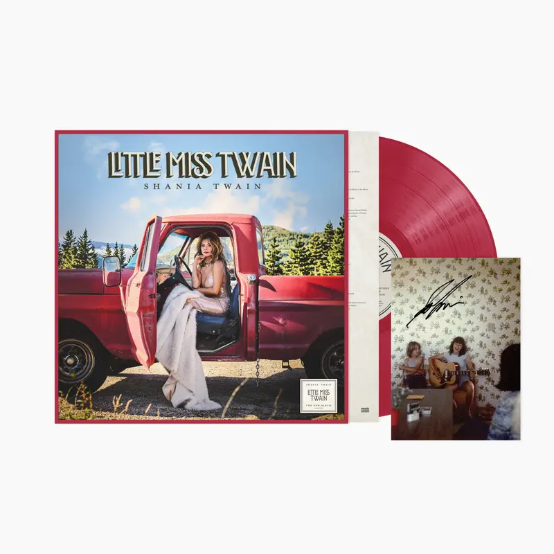 Shania Twain - Little Miss Twain - Vinyle 'Rosie Red' + Insert dédicacé