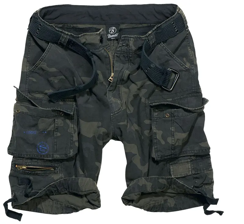 Short de Brandit - Short Savage Vintage - S à 6XL - pour Homme - camouflage sombre
