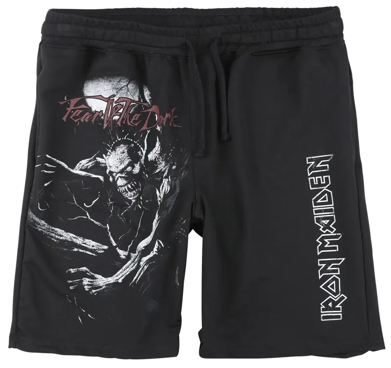 Short de Iron Maiden - Fear Of The Dark - L - pour Homme - noir