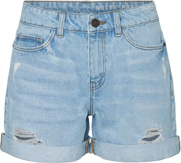 Short de Noisy May - Short Destroy Smiley - XS à XL - pour Femme - bleu