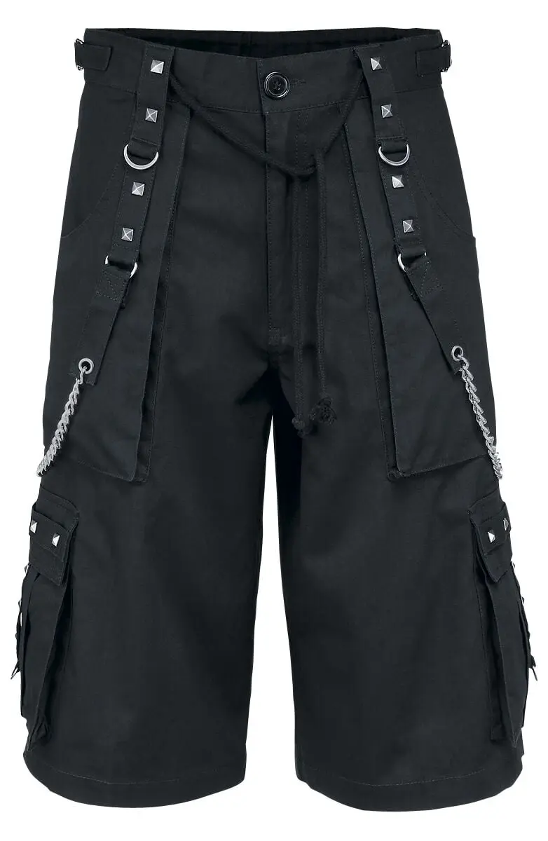 Short Gothic de Brandit - Short Avec Chaînes - S à 7XL - pour Homme - noir