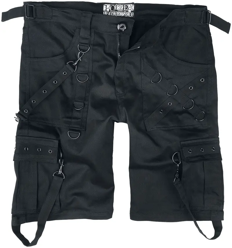 Short Gothic de Poizen Industries - Short Danger - 32 à 38 - pour Homme - noir