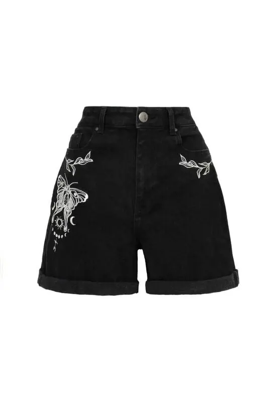 Short Rockabilly de Hell Bunny - Metamorhosis Shorts - XS à XXL - pour Femme - noir