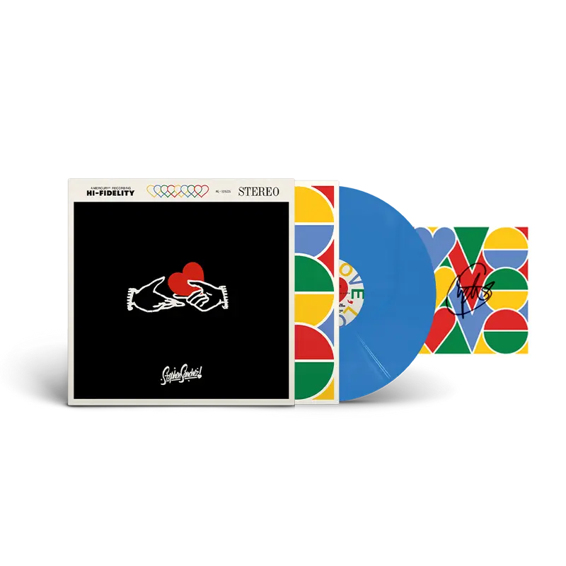 Stephen Sanchez - LOVE, LOVE, LOVE - Bright Blue Vinyl + Artcard dédicacée