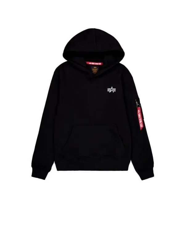 Sweat-shirt à capuche de Alpha Industries - Signature Backprint Hoodie - S à 3XL - pour Homme - noir