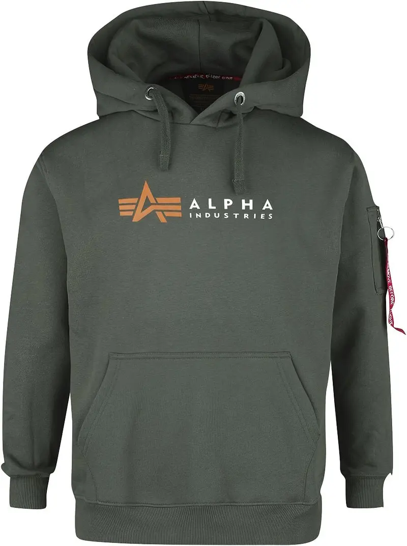 Sweat-shirt à capuche de Alpha Industries - Sweat à Capuche Alpha Label - S à XXL - pour Homme - olive