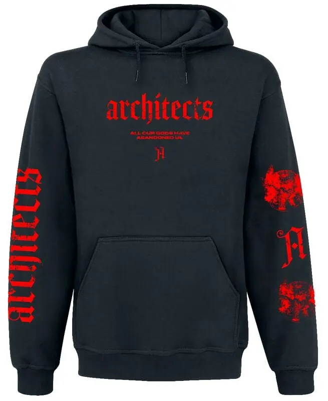 Sweat-shirt à capuche de Architects - Deathwish Red - S à 5XL - pour Homme - noir