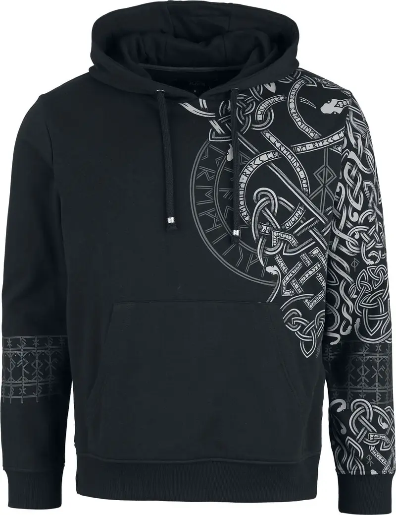 Sweat-shirt à capuche de Black Premium by EMP - Celtic Snake - S à XXL - pour Homme - noir