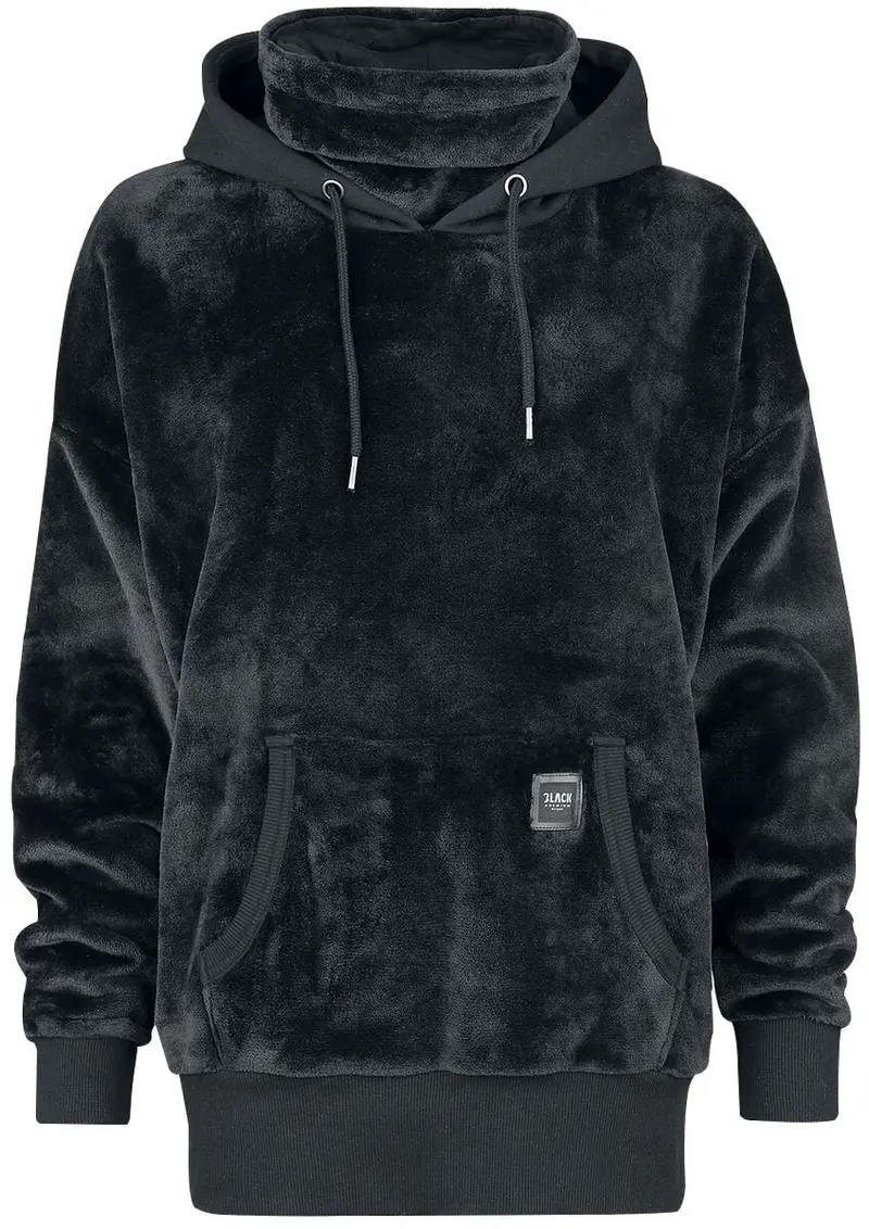 Sweat-shirt à capuche de Black Premium by EMP - Sweat à capuche fluffy avec col montant - S à XXL - pour Femme - noir